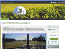 Tablet Screenshot of hennegolfklub.dk